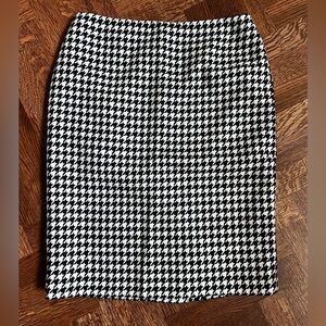 CHARLES‎ GRAY LONDON Houndstooth Wool Pencil Skirt Luxury Preppy Academia 10